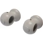 DecoMode - Gordijnsteun - Apollo - Metaal - Taupe - Dia. 28mm - 2 Stuks