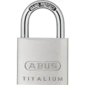 ABUS Hangslot Met Sleutel Titalium Tkti23/30 - Aluminium Voor Poort, Voor Kluisje - Behuizing 30mm