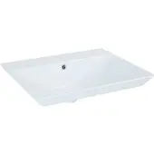 Elita Inbouw Wastafel Ness - Keramiek - Rechthoekig - Inclusief Kraan - Wit - 60cm
