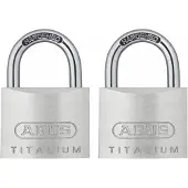 ABUS Combinatieslot Kti12/30 - Massief Aluminium Hoge Veiligheid - Behuizing 30mm - Set Van 2 Stuks
