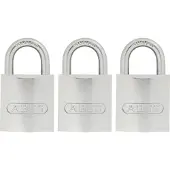 ABUS Hangslotset Kbib2/30 - Massief Messing, Waterbestendig - Behuizing 28,5 Mm - Set Van 3 Stuks