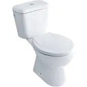 BASELINE Duoblok Toilet Met Randloze Toiletpot - Ao - Wit