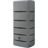 Nature Regenton - Muurzuil - 720l - Antraciet Pe Inclusief Kraan - 79x59x180cm