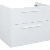 Elita Wastafelonderkast Ness 72cm - Hoogglans Wit Glanzend - Met 2 Lades