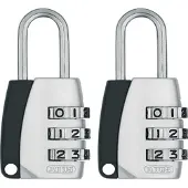 ABUS Combinatieslot Tcz2/20 - Zink Voor Kluisje - Behuizing 20 Mm - Set Van 2 Stuks