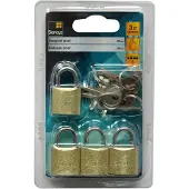 Sencys Hangslotenset Met Sleutel - Staal Voor Koffer - Behuizing 20mm - Set Van 4 Stuks