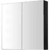 Aquazuro Spiegelkast Arezzo 80cm Zwart Mat