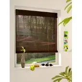 Madeco 7350 Bamboe Rolgordijn Roll Up Chocolate 100x180cm