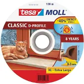 TESA Tochtband D-profile Wit 100m