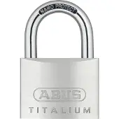 ABUS Hangslot Met Sleutel Titalium Tkti25/60 - Massief Aluminium Voor Buiten, Hoge Veiligheid - Behuizing 60mm