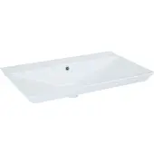 Elita Inbouw Wastafel Ness - Keramiek - Rechthoekig - Inclusief Kraan - Wit - 80cm