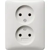 Gira Inbouwstopcontact St55 Ongeaard 2-polig Wit Ip20