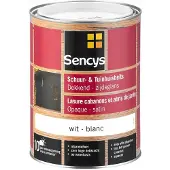 Sencys Tuinhoutbeits Tuinhuis En Schutting Dekkend Zijdeglans Wit 2,5l