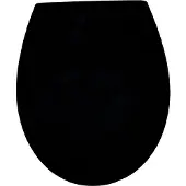 Aquazuro Wc-bril Pp Zwart - Duroplast - Softclose - Verstelbaar - Quick Release - Zwart