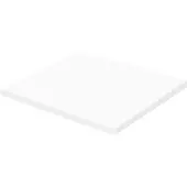 Aquazuro Wastafelblad Napoli - Hout - Gelakt - Wit - 60x48cm