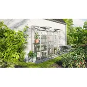 Pergart Tuinkas Ida 1300 - Veiligheidsglas 3mm - Aluminium - 193x69x182cm