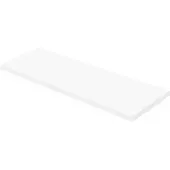 Aquazuro Wastafelblad Napoli - Hout - Gelakt - Wit - 180x48cm