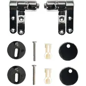 Aquazuro Bevestigingskit Voor Wc-bril - Softclose - Quick Release - Verstelbaar - Zink