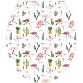 Aquazuro Wc-bril - Duroplast - Softclose - Verstelbaar - Quick Release - Met Flamingoprint