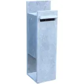 VASP Pakketbrievenbus Compostella Line Rechts Digitaal Slot - Natuursteen - Grijs - 40x115x40cm