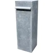 VASP Pakketbrievenbus Valencia Parcel Digitaal Slot - Natuursteen - Blauw - 32x97x32cm