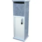 VASP Pakketbrievenbus Lhotse Xl - Natuursteen - Blauwe Hardsteen - 34x102x32cm