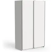 Overig Kledingkast Ghost - Met 2 Schuifdeuren - Wit - 116x59x203cm