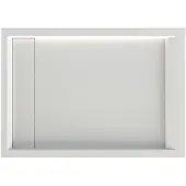 Overig Douchebak - Design 120 X 90 Cm - Acryl - Wit