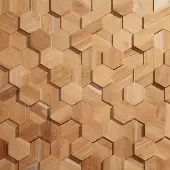 Klimex Houtstrip Ultrawood Hexagon Teak 0,195m²