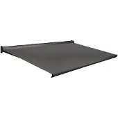 Domasol Knikarmscherm F10 - Antraciet - Doek D367 - Handmatig - Uv-bestendig - 500x300cm
