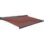 Domasol Knikarmscherm F10 - Antraciet - Doek D265 - Handmatig - Uv-bestendig - 400x300cm