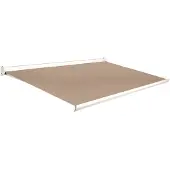 Domasol Knikarmscherm F10 - Crème - Doek D282 - Handmatig - Uv-bestendig - 450x300cm