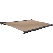 Domasol Knikarmscherm F20 - Antraciet - Doek D282 - Elektrisch - Uv-bestendig - Met Afstandsbediening - 550x250cm