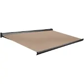 Domasol Knikarmscherm F10 - Antraciet - Doek D282 - Elektrisch - Eenvoudige Montage - 400x250cm