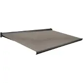 Domasol Knikarmscherm F10 - Antraciet - Doek D293 - Handmatig - Uv-bestendig - 300x250cm