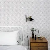 Praxis Vliesbehang Secret Garden G78485 - Lichtgrijs - Lichtroze - Wit - 10,00m X 53cm
