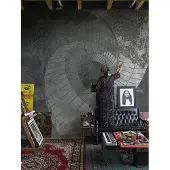 Overig Fotobehang Spiraal Abstract 14208 - Antraciet - Grijs - 2,70m X 300cm