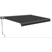 Central Park Knikarmscherm - Antraciet - Handmatig - Uv-bescherming - 295x250cm
