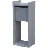 VASP Brievenbus Staande Brievenbus Madrid - Natuursteen - Blauwe Hardsteen - 45x100x32cm