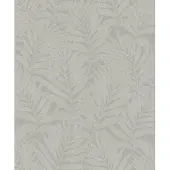 Praxis Vliesbehang Bladeren - Taupe - Grijs - Zilver - 10,05m X 53cm