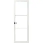 Sencys Binnendeur Industrial - 3 Ruits - Wit - Stomp - 93x231,5cm