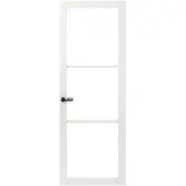 Sencys Binnendeur Industrial - 3 Ruits - Wit - Opdek - Rechts - 93x231,5cm