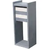 VASP Brievenbus Staande Brievenbus Madrid B/w - Natuursteen - Blauw - 40,3x100x32cm