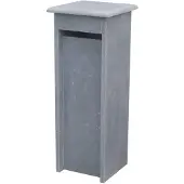 VASP Brievenbus Alicante Hat - Natuursteen - Blauwe Hardsteen - 34x103x34cm