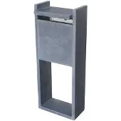 VASP Brievenbus Staande Brievenbus Cadiz Small - Natuursteen - Blauwe Hardsteen - 45x100x20cm