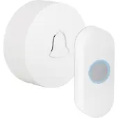 Exin Gong - Rond - Batterij - Met Beldrukker - Wit