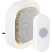 Praxis Exin Gong - Nachtlamp - Beldrukker - Plugin - Wit