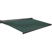 Domasol Knikarmscherm F10 - Antraciet - Doek D388 - Handmatig - Uv-bestendig - 450x250cm