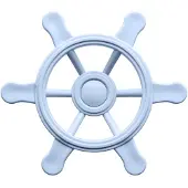 Swing King Swingking Piratenstuur Pastel Blauw Klein
