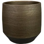 Praxis Bloempot Norell - Keramiek - Bruin - Diam.25xh24cm